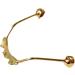 Begisa glasses pads metal-plug-in glasses bridge glasses frame screwable nose pad arm replacement glasses repair set gold