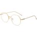 Gleyemor Blue Light Glasses for Women & Men - Vintage Octagonal Metal Gold Frame 52mm Computer Glasses - Buy Online on GoSupps.com
