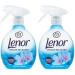 Lenor Crease Releaser Spray Removes Creases in Fabric. Spring Awakening Scent Twin Pack 2 x 500ml