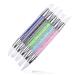 5-pack dual Tiped Silicone Rhinestone Nail Polish Carving Pen Nail Art Sculpture Pen Nail Art Brush Dotting Tools for DIY Nail Art