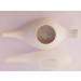 Leak Proof Neti Pot Set - 230ml Ceramic & 150ml Plastic | Comfortable Grip, Microwave & Dishwasher Safe | Natural Sinus Relief Treatment - White - Buy Online on GoSupps.com