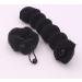 Set of 3 Magic Hair Styling Tools - Hot Donut Bun Ring & Curler Accessories (Black) - Perfect for Effortless Updos - Buy Online on GoSupps.com