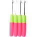 MsLoosily Latch Hook Crochet Needle Set - Ideal for Micro Braids, Hair Extensions, Feathers, and Carpets - 4Pcs Latch Hook Tool - Buy Online on GoSupps.com
