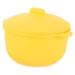 Lurrose make-up accessories wax melts Silicone bowls silicone bowls for Slezenzh tzen Kids bowls with lids Mini heating wax-low wax bowl DIY mixed bowls 13.5x11.5cm yellow