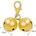 4 Set of Loud Cat and Dog Bells Collar Charms Gold Silver Bells Bright Pet Tracker Bells with key ring for Dog Cat Necklace Collar Decoration and Training - Buy Online on GoSupps.com
