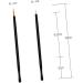 Gogogmee 100pcs Eyeliner Brush for Liner Gel Eyeliner Eye Makeup Tools Liquid Eyeliner Cosmetic Disposable 10*0.5cm As Shown - Buy Online on GoSupps.com
