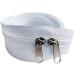 JOSDIOX 3 White Zipper by The Yard - 10 Yard Long Nylon Coil with 20 Sliders and 30 Stops for Upholstery Sewing - Buy Online on GoSupps.com