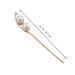 Chinese Vintage Hairstick & Hairpin Set - 2 Pearl Hair Chopsticks for Weddings & Parties - Elegant Golden Zinc Alloy Chignon Pins - Buy Online on GoSupps.com