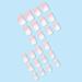 Buy Mouyouglow Short Square Pink Gradient White Press On Nails - Ombr Artificial Fingernails with Nail Glue | International Shipping - Buy Online on GoSupps.com