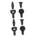Magiclulu 8 StK fascia-head muscle Massage device Accessories Head-muscle relaxation device Head-vibration relaxation-head massage-accessories percussion massager plastic shock