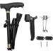 Walking Stick Walkers for seniors Walking Stick Aluminum Alloy Folding Cane Crutch with Light for Elderly Climbing rollator walkerity Aid Run forward - Buy Online on GoSupps.com