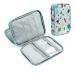 Jorisha Knitting Needles Case Crochet Hooks Organizer Zipper Bag Portable Travel Storage Pouch Bag for Carrying Circular Knitting Needles Crochet Hooks Knitting Accessories Sewing Tools(Blue Sheep)