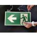 Notlok Safety Work Emergency Exit Sign - Illuminating PVC Plate | DIN 7010 DIN 67510 | Double-Sided Escape Path Sign (20x38 cm) - International Shipping Available - Buy Online on GoSupps.com