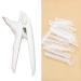 Orthodontic ligation gun (white) and white orthodontic elastic invisible O-rings 1 pack of 1040 pieces