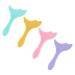 TOPBATHY Pochoirs Eyeliner Multifonctions 4 Pi ces Silicone Outils Maquillage Yeux Aide Application Mascara Paupi res R utilisable Couleur Al atoire Style Al atoire