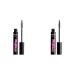 Nyx Professional Makeup Worth the Hype Mascara for voluminous and longer-acting eyelashes open-ended brush reaches all eyelashes jojoba oil color: black (pack with 2) 1 piece (2 pack)