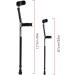 Adjustable Forearm Crutches for Women and Men Ight Aluminium Crutches for Adults Shock Absorbing Comfy Grip Ergonomic for Height 140-190cm Black Decorate Warm Life Bathing in Sunlight - Buy Online on GoSupps.com
