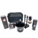 G.B.S Grooming Gift Set - Black Adjustable Double Edge Safety Razor Shaving Mug Shave Brush Razor Stand Razor Travel Toiletry Bag Lavender Aftershave Balm and Natural Shaving Soap
