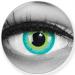 Funnylene colored green contact lenses green eleven - soft without strength 2 pack + free container - 12 monthly lenses - perfect for Halloween carnival carnival or carnival