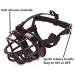 Jyhy Silicon Rubber Basket Muzzle for Dogs Soft Adjustable & Breathable Anti-Chewing Mask for Small to Medium Dogs (18-21cm) Black - Buy Online on GoSupps.com