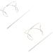 FOMIYES 4 Sets Hair Accessories Cosplay Bun Holder Wedding Tiara Bun Hair Chopstick Hair Accessory for Women Hair Pin Stick Women Hair Cuff Girl Zinc Alloy Women's Hair up - Buy Online on GoSupps.com