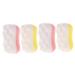 Beaupretty Body Scrubber Sponge 4pcs Suits Bath Scrubber Skin Care Sets Bathing Mesh Sponge Women Sets Shower Puff Sponges Loofah Cushion Tool Massage Puff Ball Bath Sponge