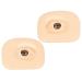DOITOOL Practical Eye Skin 2 sets Eye Simulated Up Portable Thick Makeup Fake Professional Skin Board Training of Eyeshadow 6.9x5.2cmx2pcs Assorted Colorx2pcs