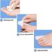 PediMend Big Toe Silicone Protector Sleeves for Blisters, Corns, Ingrown Toenails - Pain Relief for Men & Women - 1 Pair (White) - Buy Online on GoSupps.com