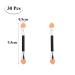 30 pcs Disposable Dual-Sided Eye Shadow Sponge Brushes | Professional Double-End Makeup Applicator Set | Manicure Cosmetic Tool | 9.5CM Aluminum Tube - Buy Online on GoSupps.com