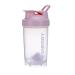 Pubiao Shaker for protein and sports drinks Protein Shaker Cup Sports supplement Shaker with Mixer Ball Fitness Milch Shake Portable workout water cup 500 ml (pink) rose