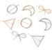 LHKJ Hair Barrette Hollow Circular Double Triangle Loop Clips Metal Hairpin Thick Hair Styling for Girls - Buy Online on GoSupps.com