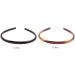 Set of 2 Women Girls Hard Plastic Headband Hair Hoop Black and Brown High-grade Headwear Hairband (Style A#) - Buy Online on GoSupps.com