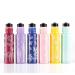 6 Pcs 10ml Glass Roll On Bottles - Stainless Steel Roller Balls - Golden Aluminum Lid - Printed Flower Design - Travel Size Container - Buy Online on GoSupps.com