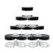 30ml 1oz Refillable Clear Plastic Cosmetic Jars with Screw Cap - Perfect for Makeup Eyeshadow Nail Powder & Lip Scrubs - Bulk Containers - Buy Online on GoSupps.com