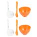 Healvian 2 Sets Mask Bowl Skin Care Tools Skin Care Stuff Face Mud Spatula Skin Care Face Mask DIY Mask Tools Lip Kit DIY Stirring Bowl Plastic Mixing Bowl DIY Mask Accessory Apply Make up