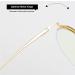 PARWANA Blue Light Blocking Round Oversized Reading Glasses - Anti Eye Strain Computer Readers in Golden-Black - Buy Online on GoSupps.com