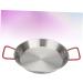 Alipis 2pcs Non-Stick Paella Pan Baking Dish with Lid Stainless Steel Skillet Frying Pan with Egg Pasta Kitchen Gadget Chinese Wok Pan Steel Cook Pan Mini Wok Fried Chicken Plate Outdoor 20*16CMx2pcs Silverx2pcs - Buy Online on GoSupps.com