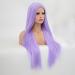 Rainbow Snow Purple Synthetic Lace Front Wig - Lavender Purple Hair with Baby Hair for Women | Long & Natural Heat-Resistant Cosplay Wig - Buy Online on GoSupps.com