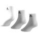 Buy Adidas Unisex Thin & Light Ankle Socks - 3 Pairs XL White/Black | International Shipping Available - Buy Online on GoSupps.com