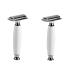 Frcolor 2st double safety razor razor with long handle razor shaver manual razor men electrician men double razor blades cool double -edged gel