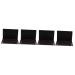Housoutil Eyeshadow Metal Pans 4pcs Diy Eyeshadow Palette Packing Box Abs Eye Shadow Case 15x10x0.80cmx4pcs Blackx4pcs
