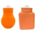 Durratou silicone heat bottle pocket heat and cold therapy pain warm hands soft environmental silicone material reusable durable orange