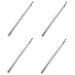 minkissy 4pcs Double Ended Lipstick Brush Lip Retractable Makeup Brush Double Head Lipstick Brush Lip Brush Makeup Accessory Makeup Eyeshadow Aluminum Alloy Lip Line Miss Smudge Brush