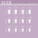 Sethexy Flower Almond False Nails - 24pcs Spring French Press On Acrylic Nails for Women & Girls - Purple Floral Art - Buy Online on GoSupps.com