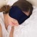 Silk Sleep Mask & Blindfold Soft Eye Mask with Adjustable Head Strap Deep Rest Eye Masks for Sleeping Night Eyeshade Eye Cover for Travel Shift Work & Meditation (Deep Blue) - Buy Online on GoSupps.com