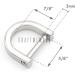 CRAFTMEMORE 5/8 Inch (Inside Width) D-Rings with Closing Screw Shackle Key Holder Horseshoe U Shape Dee Ring DIY Leather Craft Purse Replacement 4 pcs (Gold) - Buy Online on GoSupps.com