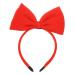 Bow Headband Red Bowknot Headband Big Bow Hair Hoop Hair Accessories Bowknot Hair Bands for Women Girls Halloween Christmas Cosplay Party Decor