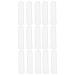 15 pieces essential oil tubes plastic empty noses tube refillable nasal inhalator stick with wick aromatherapy nose inhaler (white)