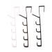 KICHOUSE 3pcs Hat Wall Hanger Hat Hanging Hooks Over The Door Hanger Coat Hanger Aisle Five Sections