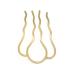 Fujiyuan 5 Pcs 87mm Hair Fork Clip Stick Hair Pin Hair Bun Plug Holder for Women Girl Accessories Gold